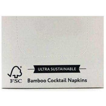 The Cheeky Panda Plastic Free Bamboo Cocktail Napkins - 100