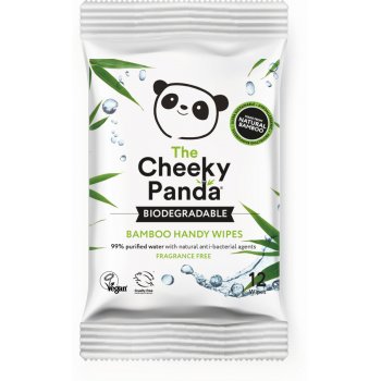 The Cheeky Panda Bamboo Travel Wipes - 12 Wipes
