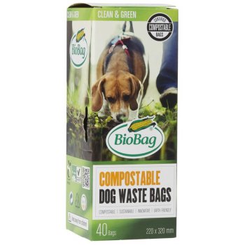 Biobag Compostable Dog Waste Bag - Roll of 40