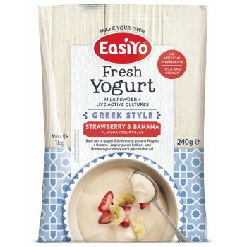 Easiyo Greek Style Strawberry & Banana Yoghurt - 240g
