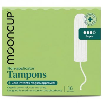 Mooncup Naked Tampons - Super - Pack of 16