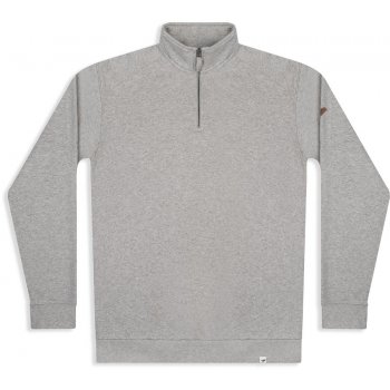 Mens Nevis Quarter Zip Sweatshirt - Ash Marl