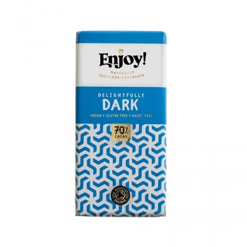 Enjoy 70 percent  Dark Vegan Chocolate Bar - 35g