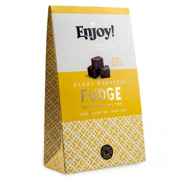 Enjoy Vegan Banoffee Chocolate Fudge - 100g