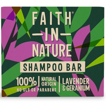 Faith in Nature Shampoo Bar - Lavender & Geranium - 85g