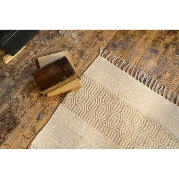Kalindi Handloom Chenille & Jute Rug - 75 x 135cm