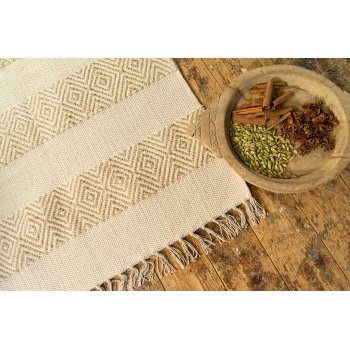 Kailash Handloom Chenille & Jute Rug - 75 x 135cm