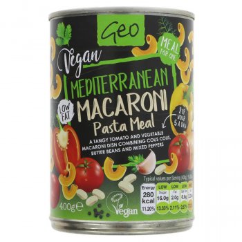 Geo Vegan Mediterranean Macaroni Meal - 400g