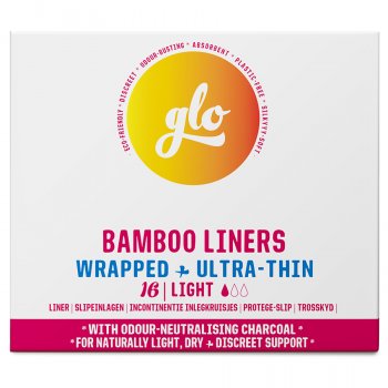 GLO Bamboo Liners for Sensitive Bladder - 16 liners