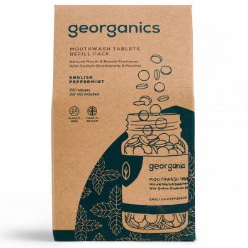 Georganics Mouthwash Tablets - English Peppermint - 720 Refill