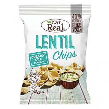 Eat Real Lentil Chips Creamy Dill - 113g