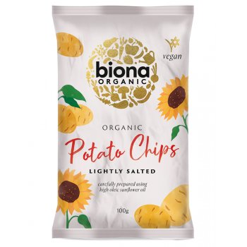 Biona Organic Lightly Salted Crisps - 100g