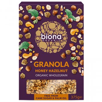 Biona Organic Honey Hazelnut Granola - 375g