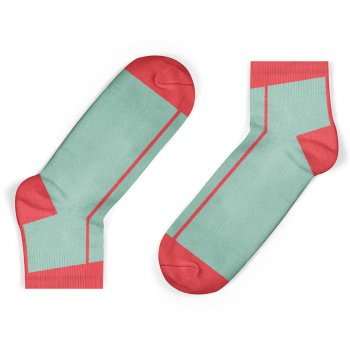 Unisock Kids Coral Stripe Ankle Socks