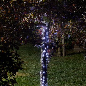 Solar Powered Cool White Firefly String Lights -100 LED