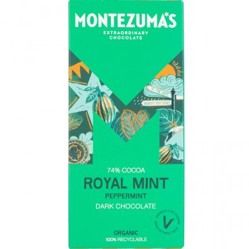 Montezumas Royal Mint Dark Chocolate with Peppermint Bar - 90g