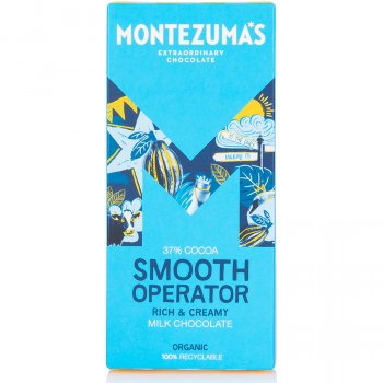 Montezumas Smooth Operator 37 percent  Milk Chocolate Bar - 90g