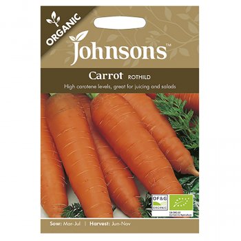Johnsons Organic Carrot Seeds - Rothild