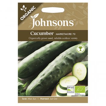 Johnsons Organic Cucumber Seeds - Marketmore 70