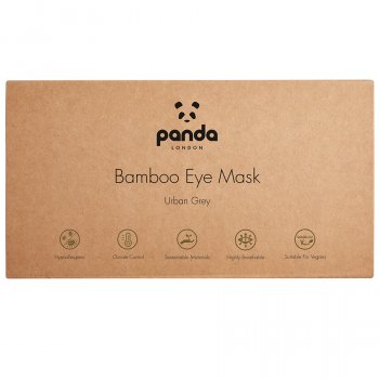Panda Urban Grey Bamboo Eye Mask