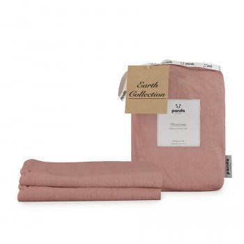 Panda Earth Collection Himalayan Pink Pillowcases - Set of 2