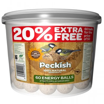 Peckish Natural Balance Energy Balls - Tub of 50
