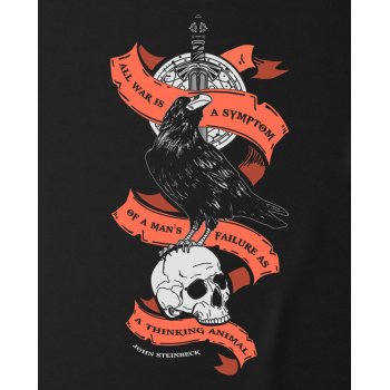 All Riot John Steinbeck Organic T-Shirt - Black