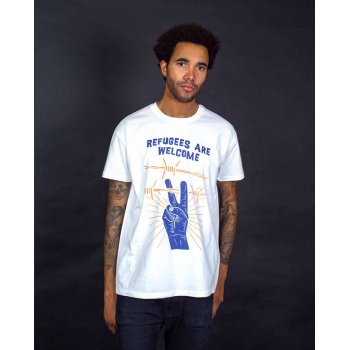 All Riot Refugees are Welcome Organic T-Shirt - White
