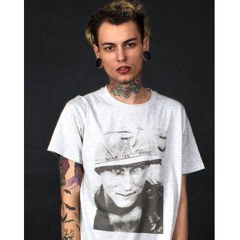 All Riot War is Hell Organic T-Shirt - Grey