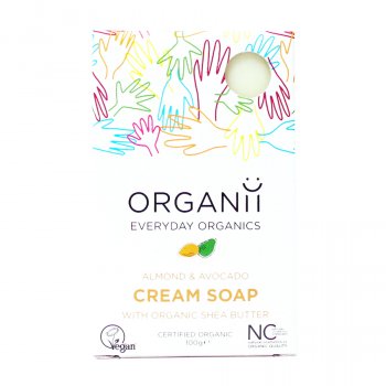 Organii Organic Almond & Avocado Cream Soap - 100g