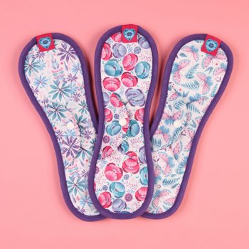 Bloom & Nora Reusable Bamboo Bloom Pads - Mighty - Pack of 3