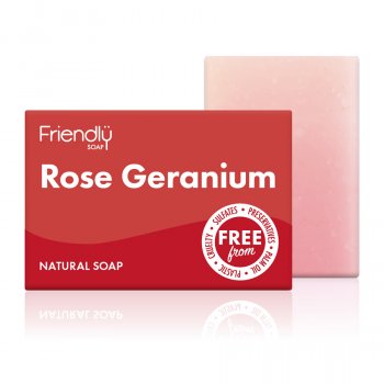 Friendly Soap Rose Geranium Soap Bar - 95g