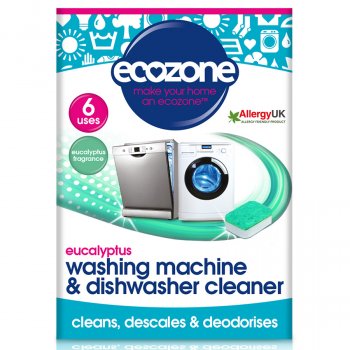Ecozone Washing Machine & Dishwasher Cleaner - Eucalyptus - 6 Tablets