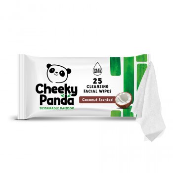 The Cheeky Panda Facial Cleansing Wipes - Coconut - 25 Wipes