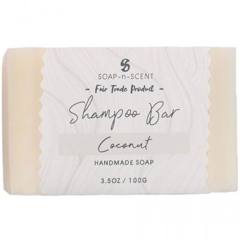 Fair Trade Solid Shampoo Bar - Coconut - 100g