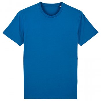 Organic Cotton Round Neck Short Sleeve T-Shirt - Royal Blue