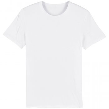 Organic Cotton Round Neck Short Sleeve T-Shirt - White