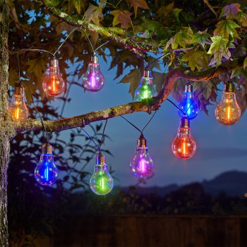 Eureka! Neon-esque Solar Lightbulbs - Set of 10