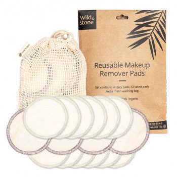 Wild & Stone Reusable Makeup Remover Pads - Pack of 16