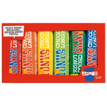 Tonys Chocolonely Rainbow Tasting Set - 6 x 47g