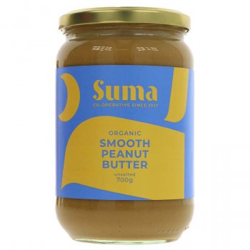 Suma Organic Peanut Butter - Smooth - Unsalted - 700g