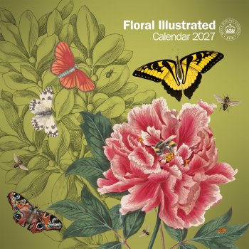 Royal Botanic Gardens Kew Floral Illustrated 2027 Wall Calendar