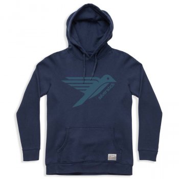 Womens Logo Pullover Hoodie - Navy