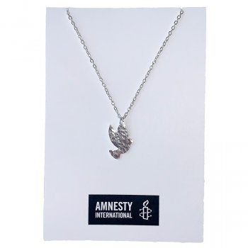 Amnesty Silver Plated Dove Pendant