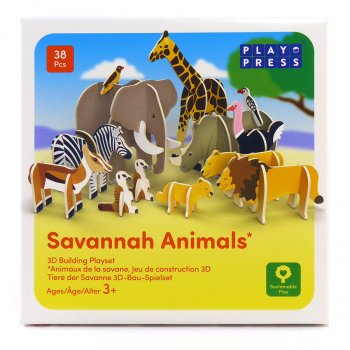 Play Press Toys Savannah Animals Playset