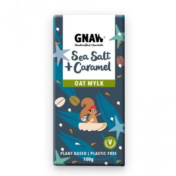 Gnaw Vegan Sea Salt & Caramel Oat Mylk Chocolate - 100g