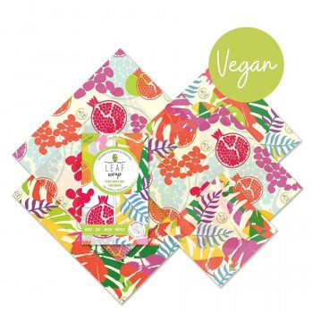 Leaf Tropical Collection Wax Wraps - Family Pack of 5
