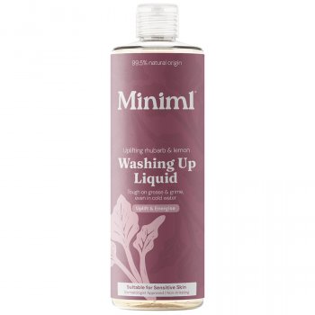 Miniml Washing Up Liquid - Uplifting Rhubarb & Lemon - 400ml