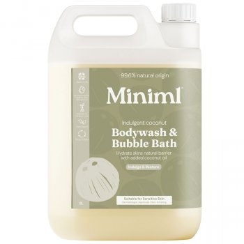 Miniml Bodywash & Bubblebath Refill - Indulgent Coconut - 5L