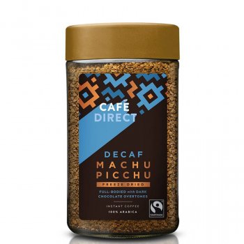 Cafédirect Fairtrade Machu Picchu Decaffeinated Freeze Dried Instant Coffee - 100g